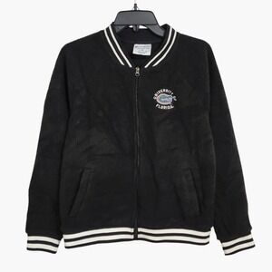 Champion Florida Gators Sherpa Fleece Track Jacket Womens Medium Black Full Zip